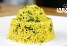 Körili Pirinç Pilavı köri soslu pilav tarifi